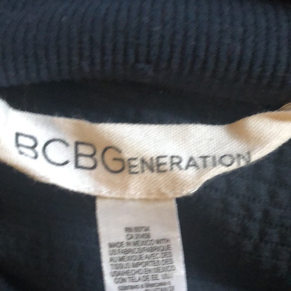 Bcbgeneration blue ribbed pencil skirt with mesh - Picture 3 of 7